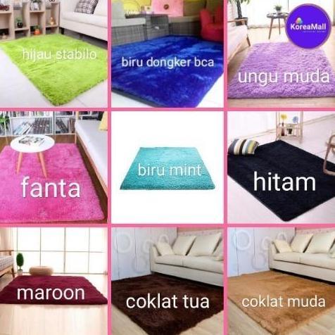 Karpet bulu KOREA IMPORT 200x150 + bantal rasfur kasur surpet TERMURAH