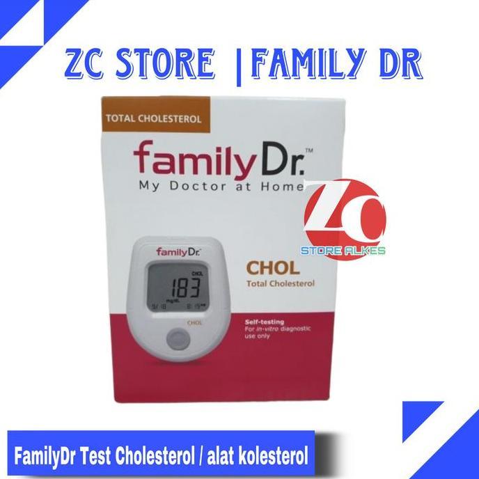 BEBAS ONGKIR - FamilyDr Test Cholesterol / alat kolesterol / stip kolesterol