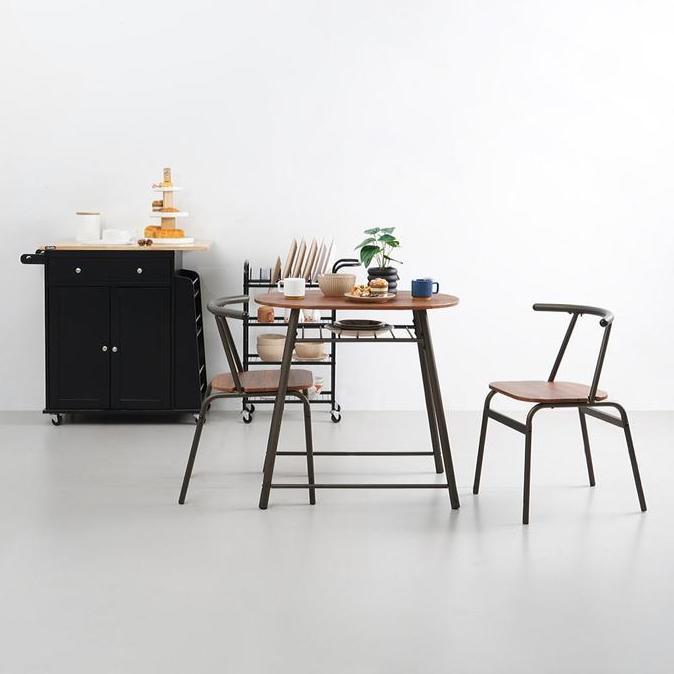 INFORMA HEIDY SET MEJA MAKAN 2 KURSI - COKELAT