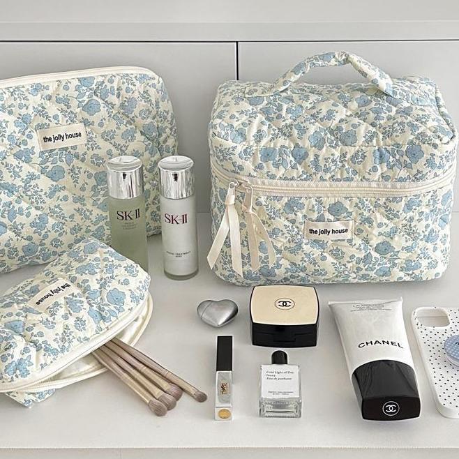 Little Daisy Tas Makeup Skincare Jumbo Pencil Case Pouch Makeup Jumbo Travel Pouch Aesthetic Pouch K