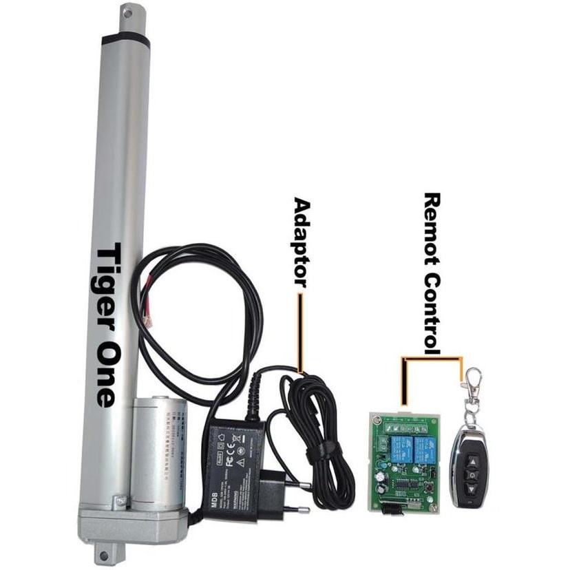 Kumau Aktuator, Actuator 12V Linear Aktuator, Linear Actuator 30Cm 1000N