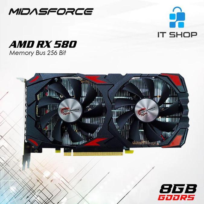 VGA Midasforce AMD RX 580 8GB GDDR5 256BIT - VGA Midas RX 580