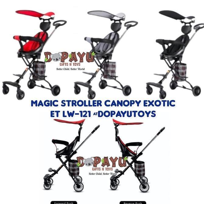 [YUHUUU] MAGIC STROLER EXOTIC LW121 CANOPY TRAVELLER TRIKE RODA 4 KERETA DORONG