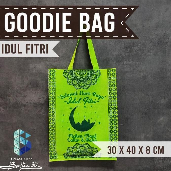 Goodie Bag Idul Fitri 30 x 40 x 8 Tas Spunbond idul Fitri Tas Kain