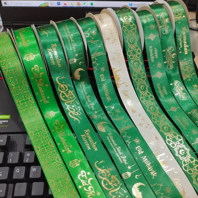 1 Roll Pita Ramadhan 25Cm Pita Idul Fitri Ps303