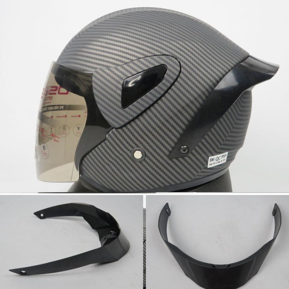 NEW PRODUCT SPOILER HELM RTECH/ RSV WINTAIL 3D UNIVERSAL UNTUK CUSTOM SEGALA JENIS HELM KYT/INK/YAMA