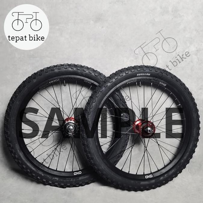 Wheelset BMX 20 OXO Competition 36H Bearing Freewheel 16T Jangkrik - Roda Jadi BMX 20 Inch ZER