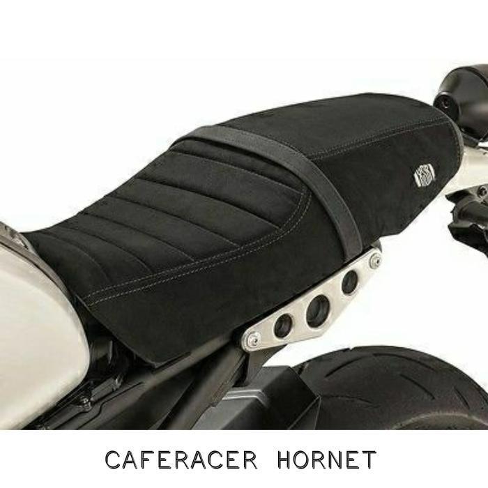 (Ready) Jok Motor Yamaha Xsr 155 Caferacer Hornet Kulit Jok Hitam Standard Bestseller