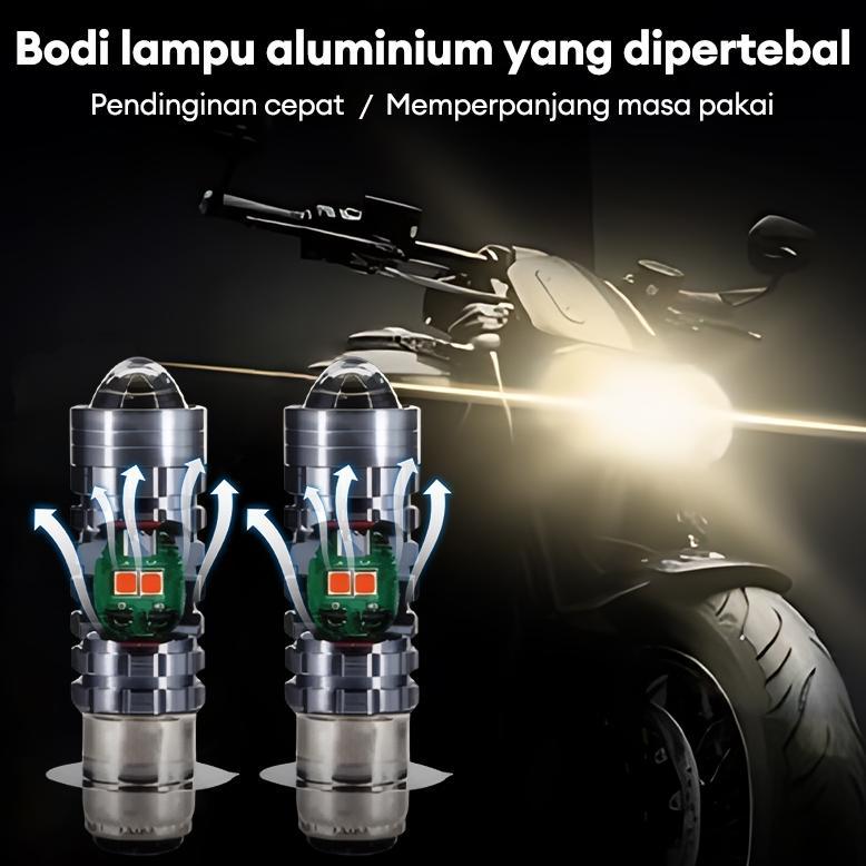 best sale thrustline lampu motor led super terang lampu h6 laser hi lo lampu utama lampu depan beat 