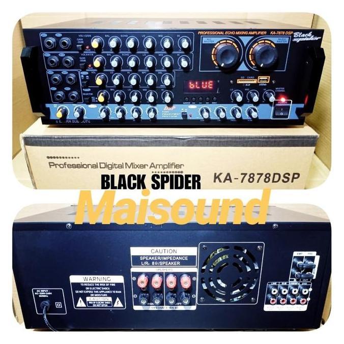 Ampli Blackspider Ka 7878 Amplifier Black Spider Ka7878 Terbatas