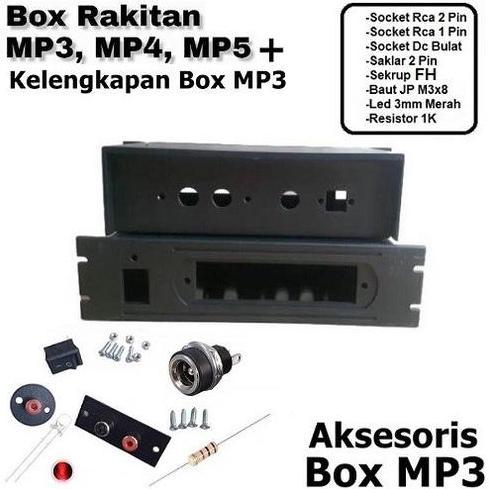 Box Ampli Mini Mp3 Player Bluetooth + Aksesoris Box Bok Kotak Perlengkapan Amplifier Mini Mp3 Mp4 Mp