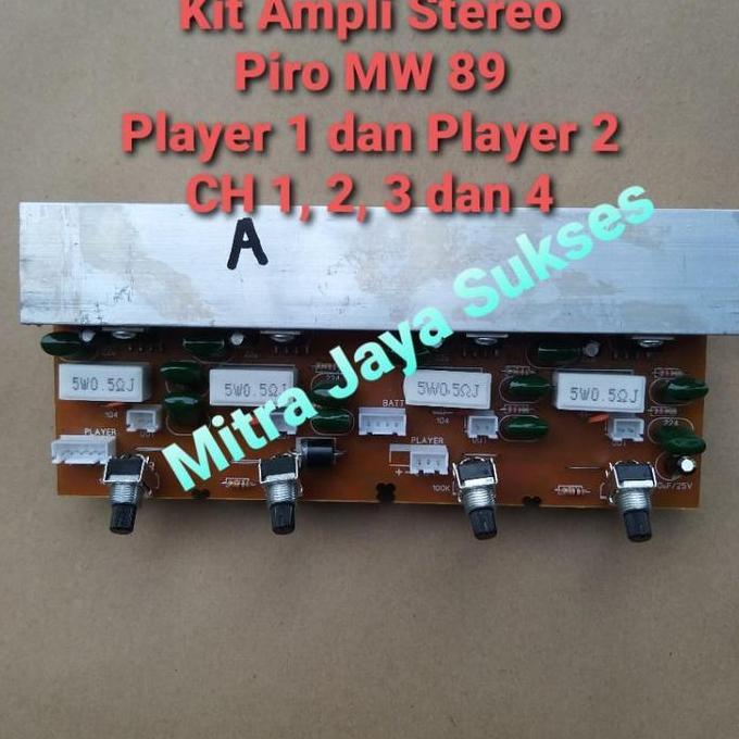 Kit Ampli Stereo Piro Mw 89 Untuk Player 1 Dan Player 2 Jamin Oroginal Piro Terbaru