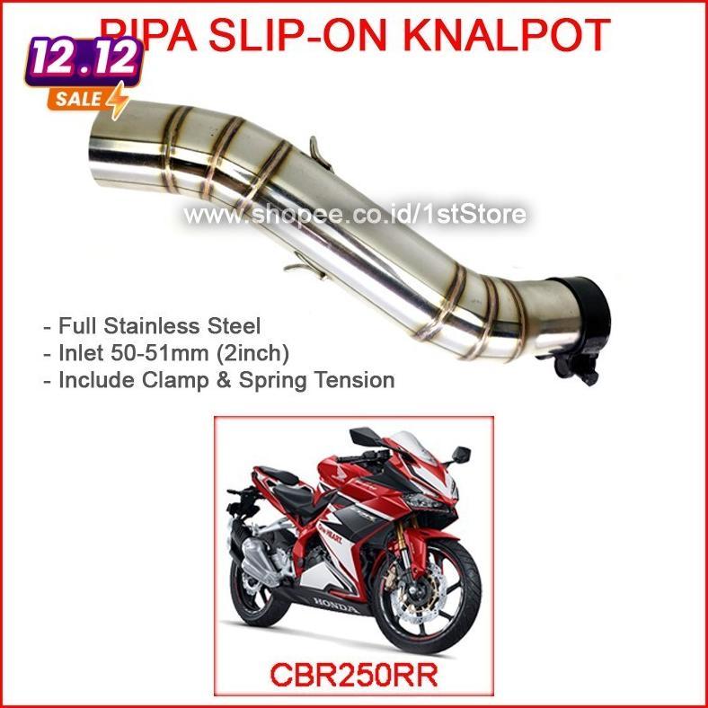 TERBARU PIPA SLIP ON KNALPOT RACING CBR250RR SLIPON CBR 250 RR CBR250 250RR AKRAPOVIC PRO LINER R9 P