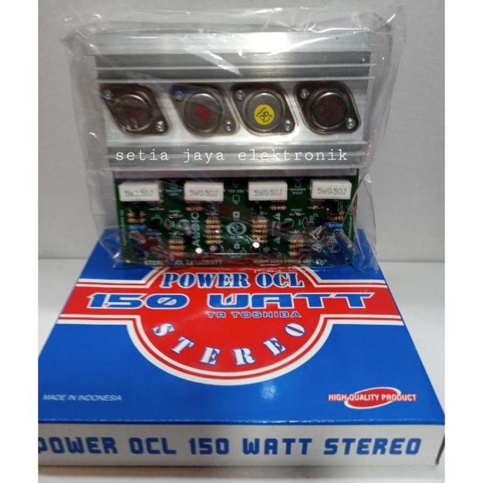 Kit Power Amplifier Ocl 150 Watt Stereo Jengkol Subwoofer Murah