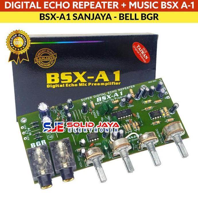 Kit Digital Echo Bsx-A1 Repeater Sanjaya Tone Control Stereo Plus Echo Bsx A1 Bsxa1 Preamp Pre Amp D