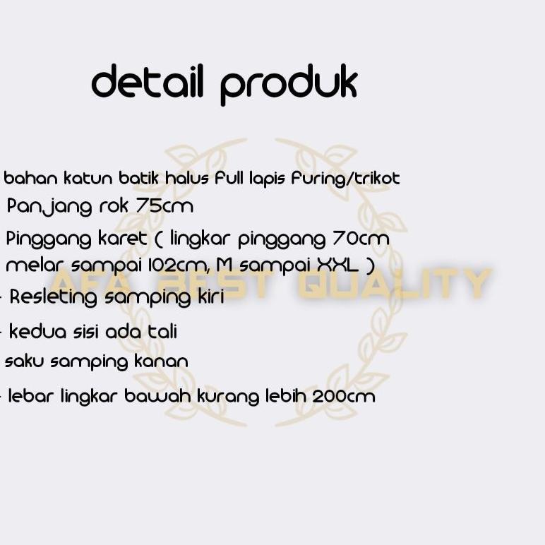 ROK BATIK MODERN LAPIS TRIKOT / ROK BATIK 7/8 / BAWAHAN BATIK