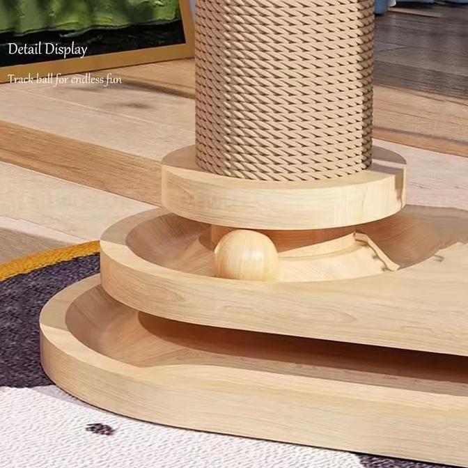 NEW Tiang Cakaran Kucing Kayu /Mainan Tiang Gores Kucing/Mainan Kucing/Mainan Papan Cakaran Kucing