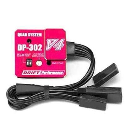 YOKOMO DRIFT PERFORMANCE RED DP-302 V4 QUAD SYSTEM STEERING GYRO