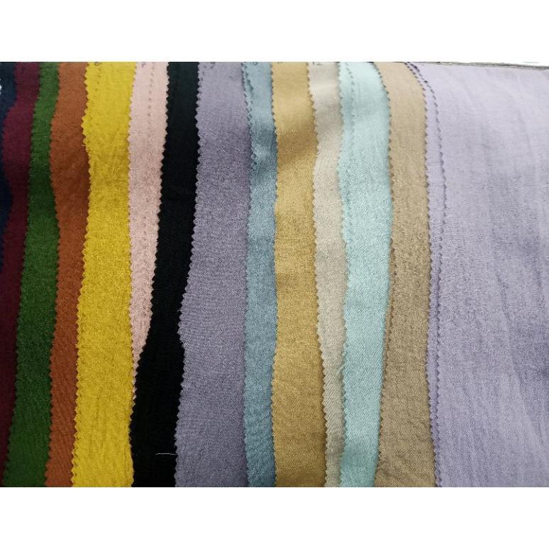 Terbaru Gamis Khadijah Full Kancing Crinkle Airflow