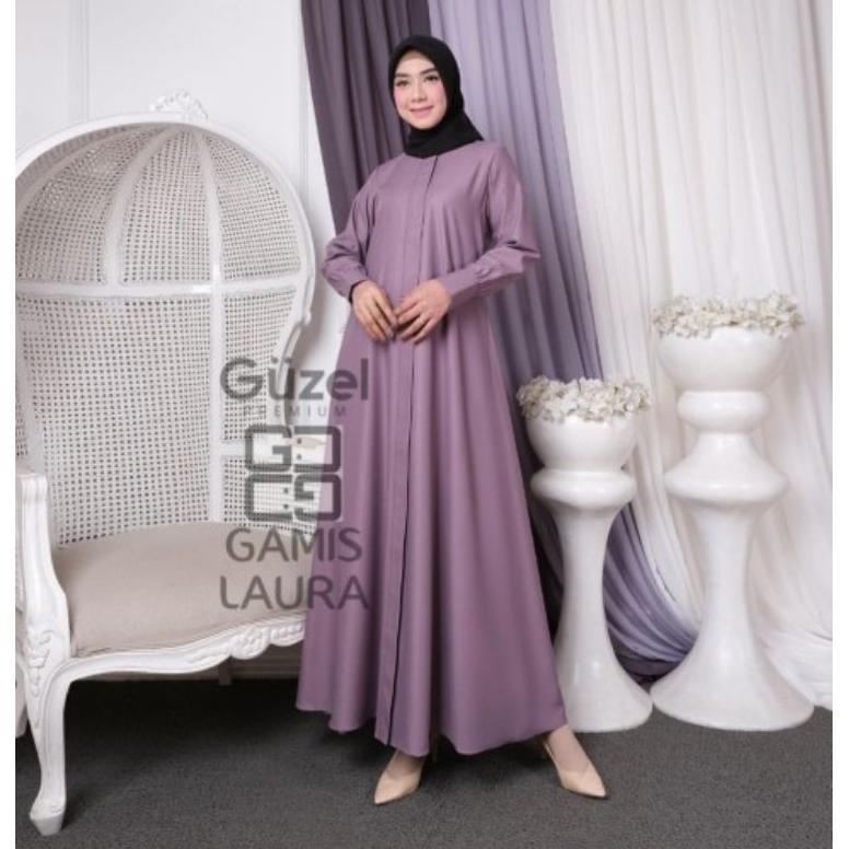 Limited Gamis Polos Part 3 Original Kualitas Premium Madina Laura Toyobo Ori
