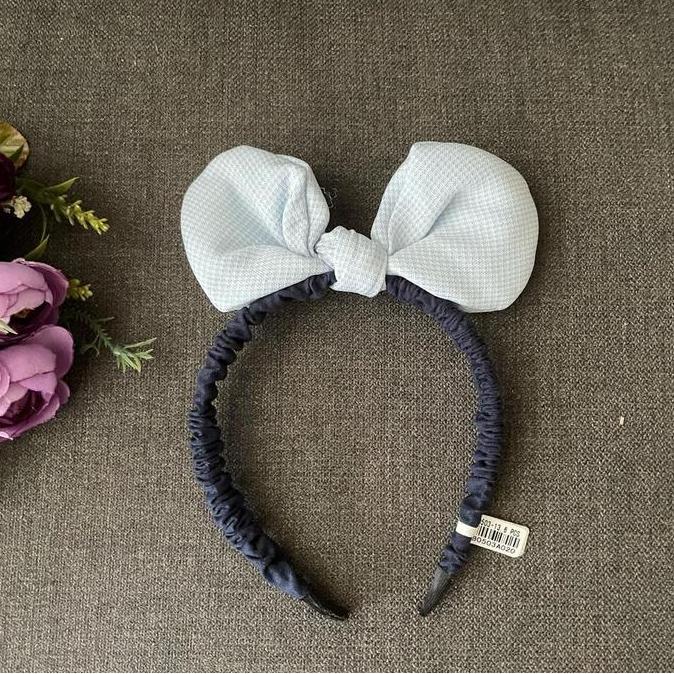 BANDO BANDANA WANITA ANAK TANGGUNG KOREA PITA KOTAK KOTAK murah