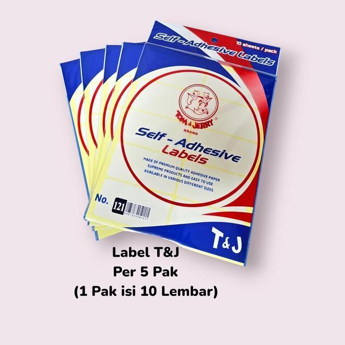 Ready stock Label TOM & JERRY (1 pak isi 10 lembar) 99, 112, 121, 103