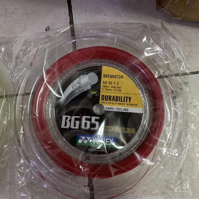 Senar raket Badminton 65Ti 65 TITANIUM ROLL