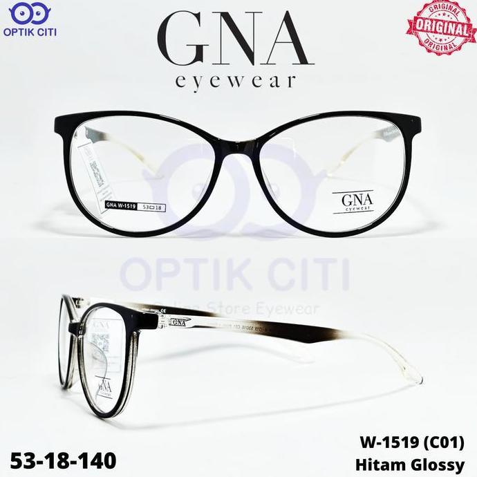 New  Frame Kacamata Wanita Cat Eye GNA 1519 Ringan Original