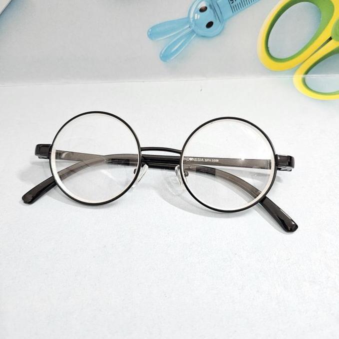 New  kacamata minus lensa gagang besi bulat bobo