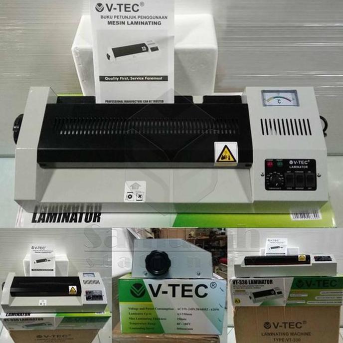 Ready  Mesin Laminating V tech A3 330 dingin dan panas / Laminator V-Tech Ukuran A3 330 mm On & Off 