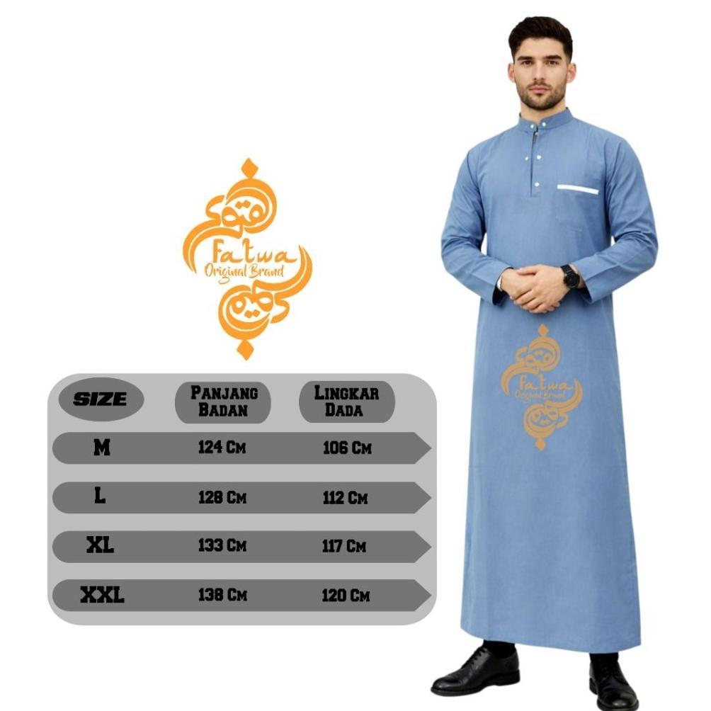 Original Ready Stok Konveksi Jubah Pria Al Harbi Ori/ Jubah Pria Remaja Dewasa/ Gamis Pria Jubah Gam