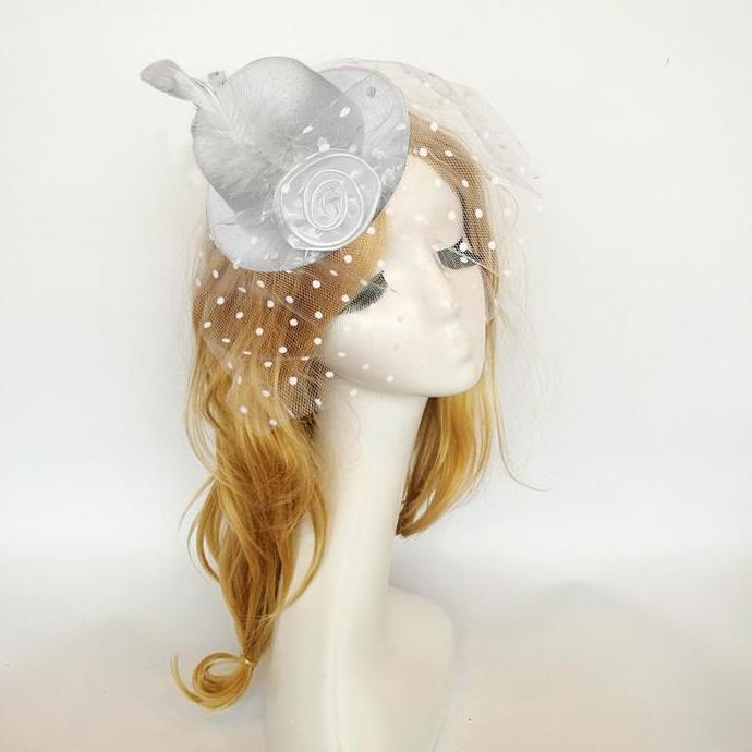 New  Jepit Topi Hiasan Rambut Jaring Topi Fascinator Fascinator Hat Wedding  Topi Kecil Hiasan Kepal