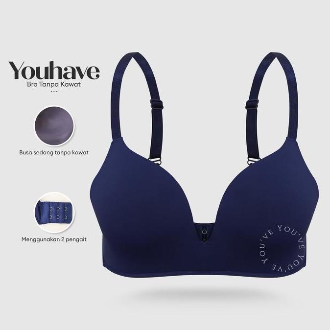 You've ( YouHave ) BH Bra Tanpa Kawat Wanita Premium Satin Seamless Busa Tipis 100089
