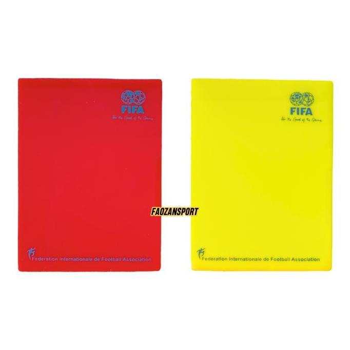 Satu Paket Kartu Wasit Merah Kuning & Koin Untuk Olahraga Sepak Ball  Bola Futsal Bola Voly Akrilik 