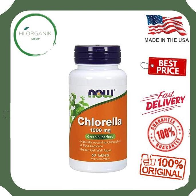 Now Foods Chlorella 1000 mg 60 Tablets