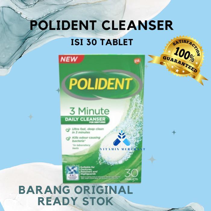 Polident cleanser 30 tab original