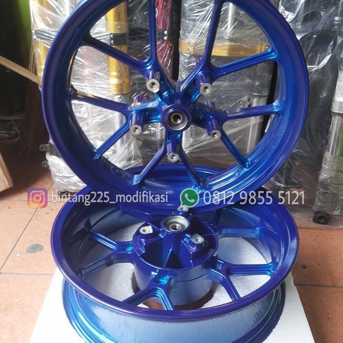 VELG VROSSI COBRA NINJA 250 FI LEBAR BIRU CANDY