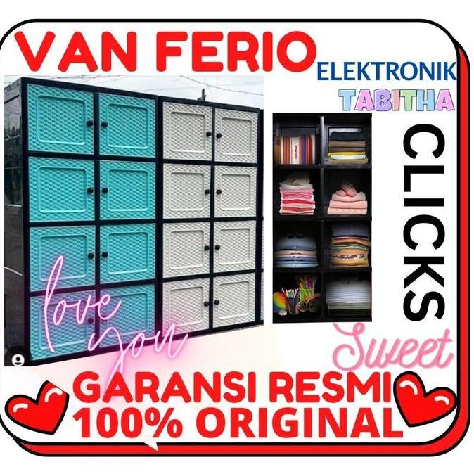 Tabitha Clicks Lemari  Pakaian Plastik Mini Loker Serbaguna Minimalis