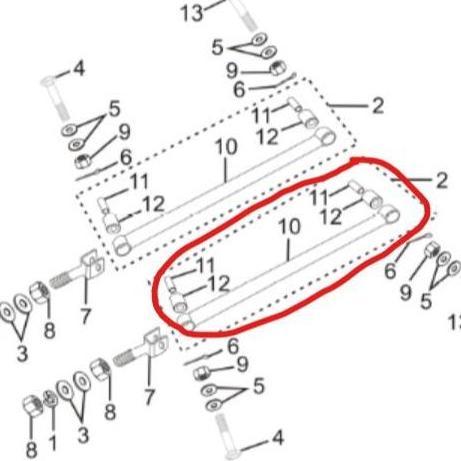 As Stabilizer Motor Roda 3 Viar Karya 150 Long
