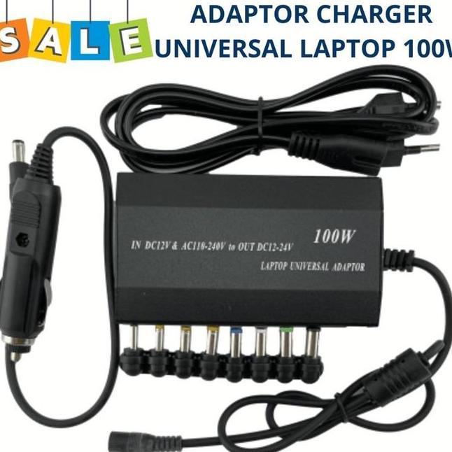 Adaptor Universal Laptop 12V24V Adaptor 100W Combo Charger Di Mobil 12V24V 5A