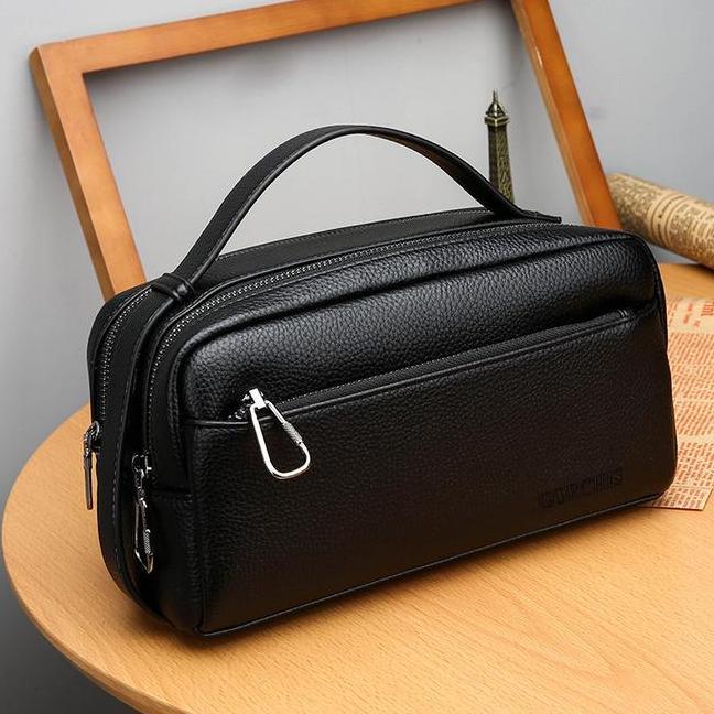 Dompet Pria Kulit Tas Tangan Clutch Mewah Handbag Dompet Cowok Besar Kekinian Dompet Wanita Ruang Ua