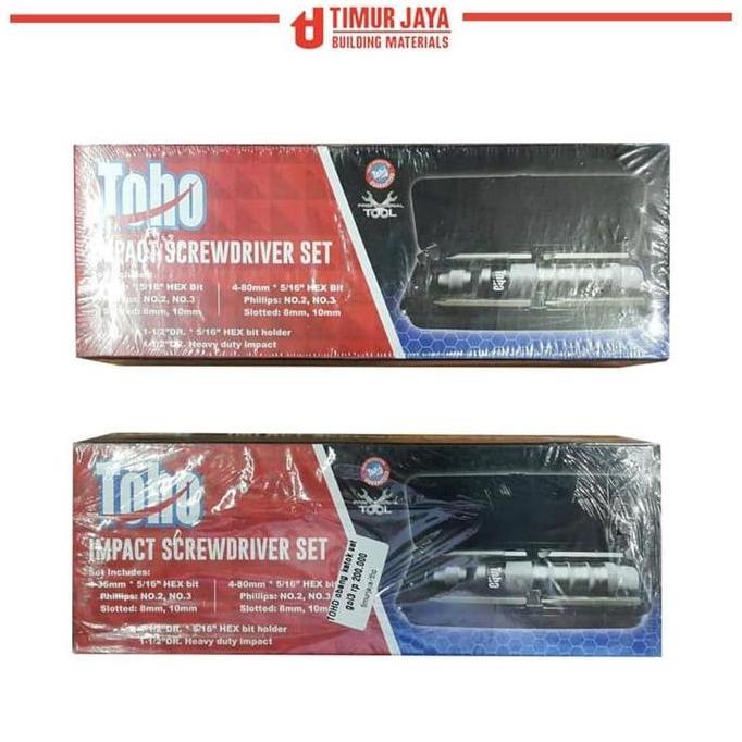 PROMO Obeng Ketok / Set Impact Screwdriver 10pcs TOHO