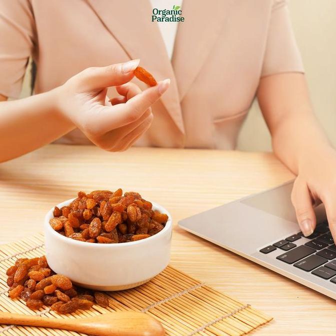 Frutting- Kismis Golden Raisin 250 Gram / Kismis Golden Simin Premium 250 Gram Manis By Organic Para