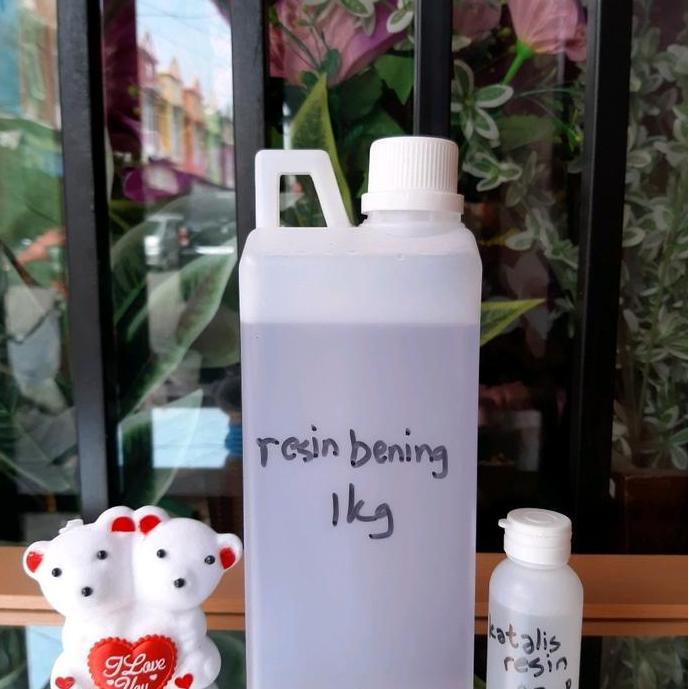 Redmegic- Resin Bening 1 Kg/ Resin Upr / Komplit Katalis / Cocok Untuk Kerajinan Tangan Kerajinan