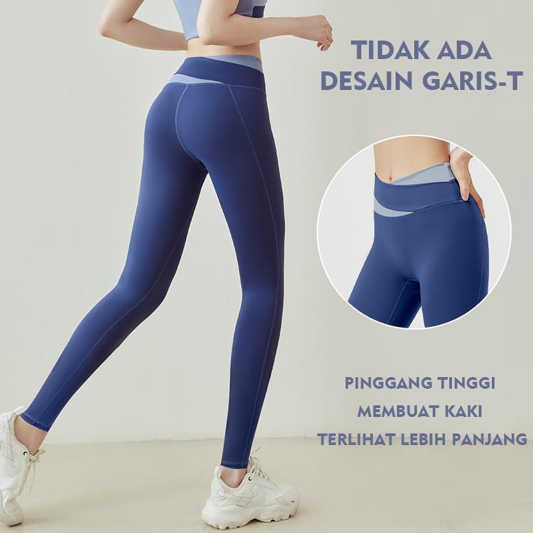 PROMO TERBARU Setelan Baju Olahraga Wanita (Kaos Bra + Legging Panjang) YF055