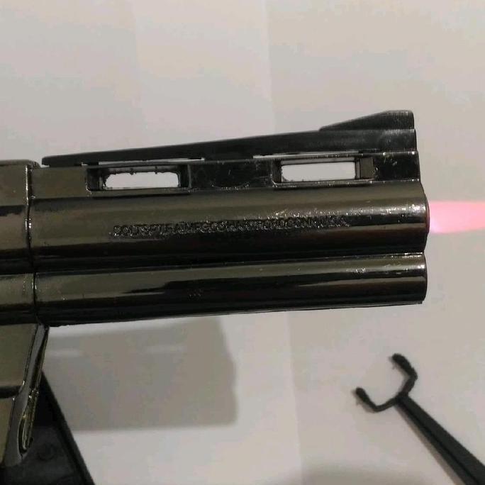 Wilwod- Korek Api Model Pistol Colt Phyton 357 Ada Peluru Seperti Asli - Murah