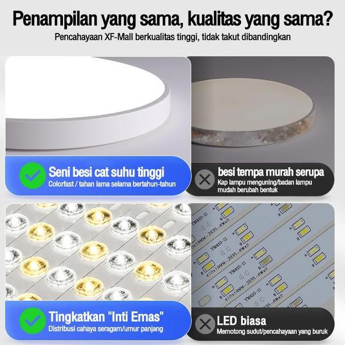 Lightflas- Garansi 10 TahunLampu Plafon Rumah Ceiling Lampu Plafon Minimalis Lampu Led Kamar Permuka