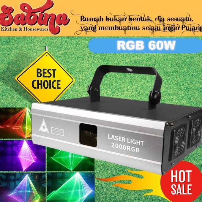 TEKNOWERN Lampu Proyektor Laser Panggung LED RGB Animasi Light Sensor Suara DMX