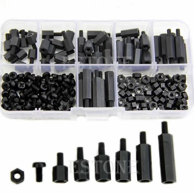 Ready spacer set PCB kaki dudukan penyangga PCB stand off spaser kit baut