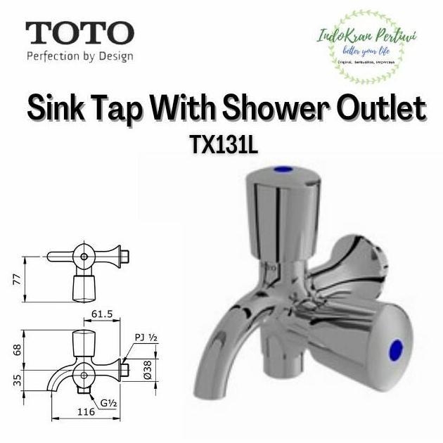 Kran Cabang Toto Tx131L - Keran Cabang - Kran Toto Terbatas